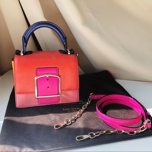 Color Block Small Crossbody / Handbag - New